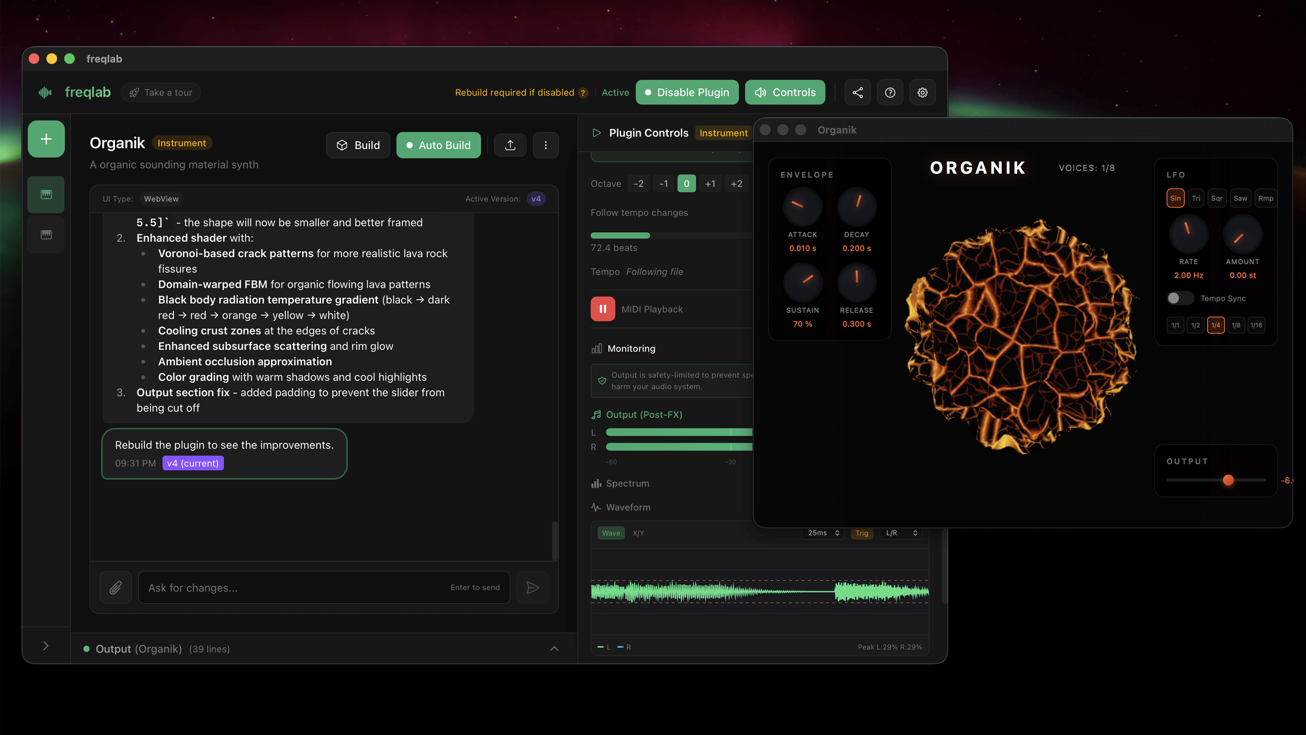 Plugin creation example - Organik