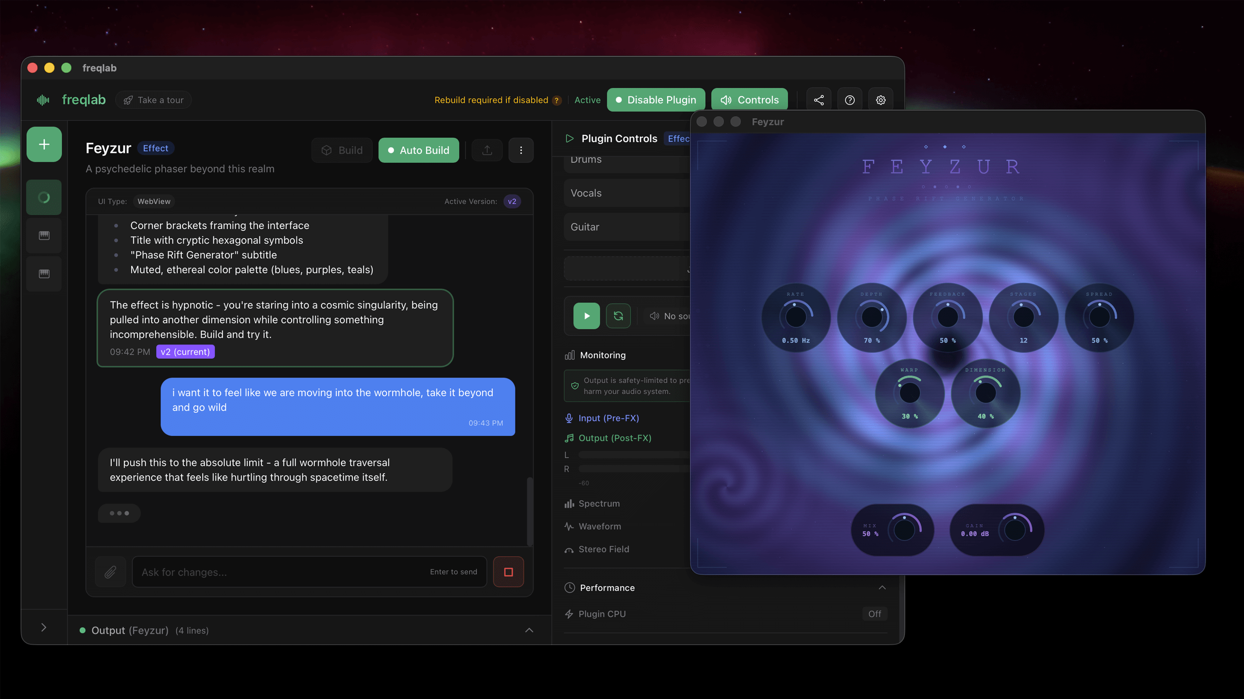 Plugin creation example - Feyzur